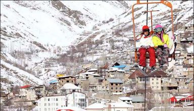 Shemshak ski Piste Tehran Iran