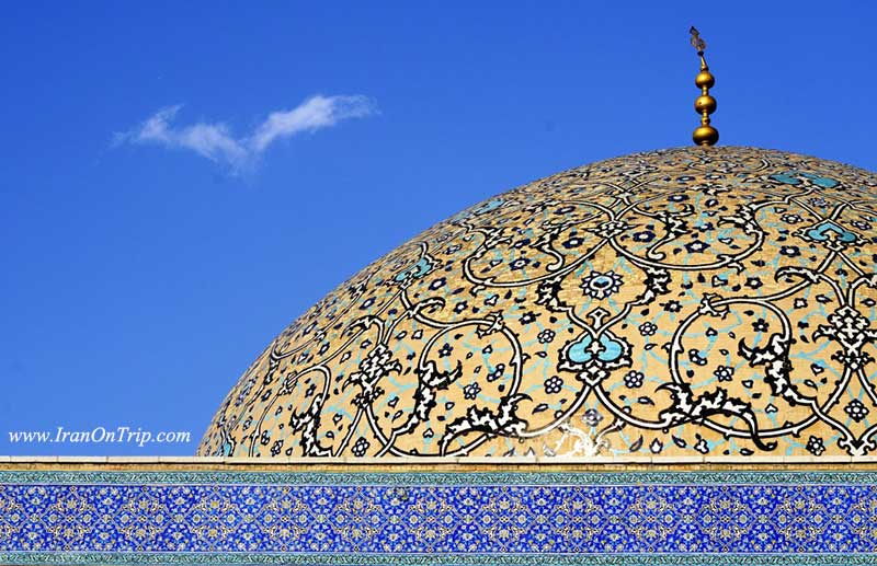 The dome of Sheikh-Lotfollah-Mosque-Isfahan-Iran