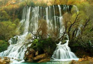 Talleh zang waterfall Dorod Lorestan Proviince Iran