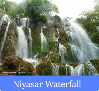Niyasar Waterfall - Waterfalls of iran
