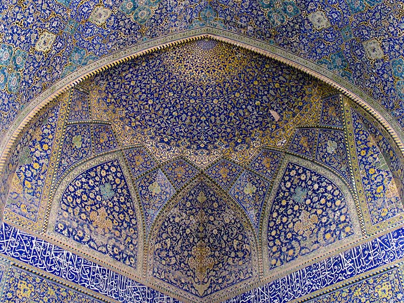 Tile work in Iran