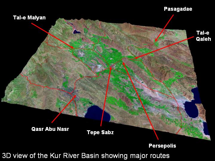 Kur River Basin - plains of Iran