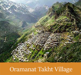 Historical Oramanat Takht Village - Historical Villages of iran